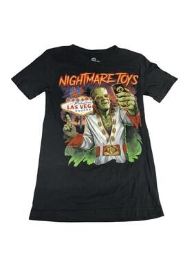 Nightmare Toys Las Vegas Monster Graphic T Shirt Adult XS Black Horror